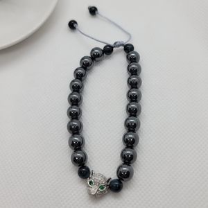 Men's  Adjustable Hematite Bracelet